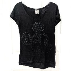 Disney MNG Jeans Mickey Mouse Embellished Tee XXS